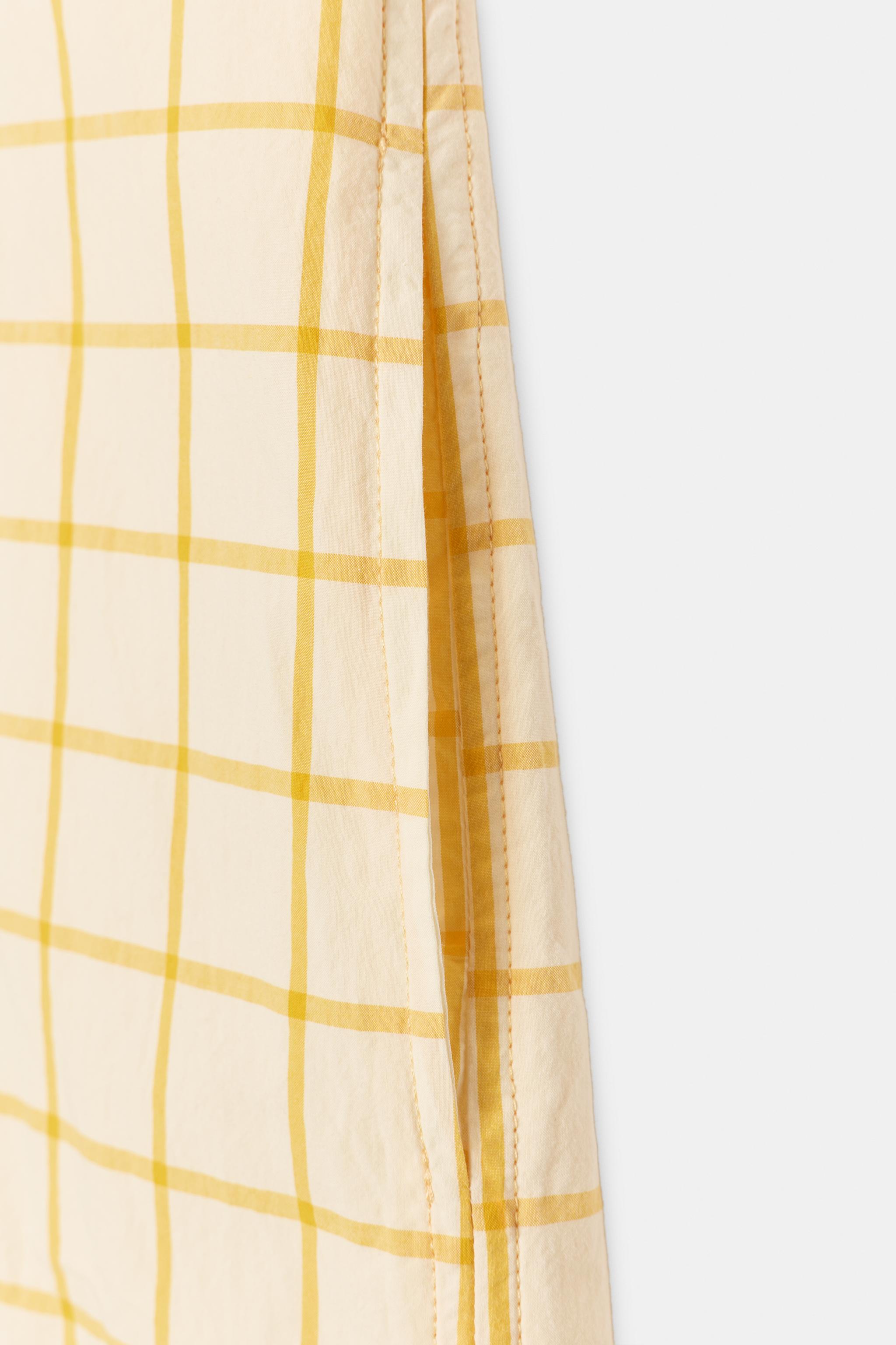 ZW COLLECTION CHECKED SHIRT DRESS